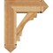 Ekena Millwork Merced Arts and Crafts Rough Sawn Bracket w/ Offset Brace, Western Red Cedar, 8"W x 22"D x 26"H BKT0806X22X26MRC03RWR - alternate 2
